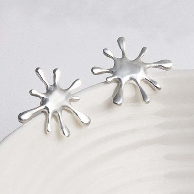 MW05 Sterling Silver Splat Studs 1