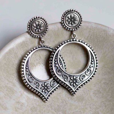 ML705_Sterling Silver Harbala Dangly Studs_2