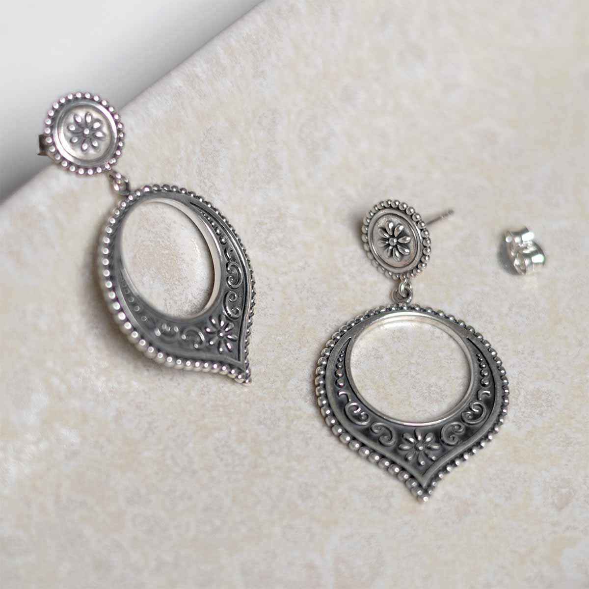 Sterling Silver Harbala Dangly Studs