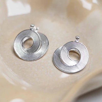 ML717_Sterling Silver Twisted Vinyl Hoops_2