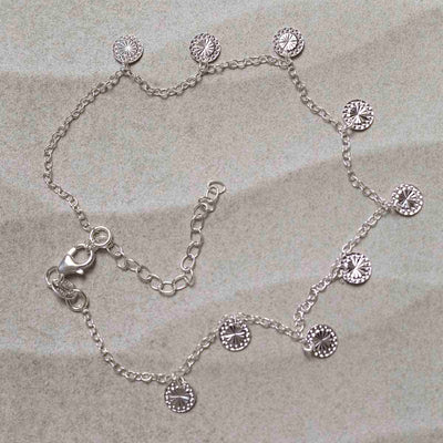 MV1322A_Sterling Silver Diamond Disc Anklet_new 1