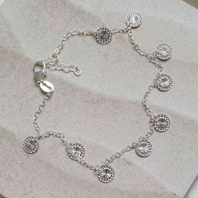 MV1322B_Sterling Silver Diamond Disc Bracelet_new 5