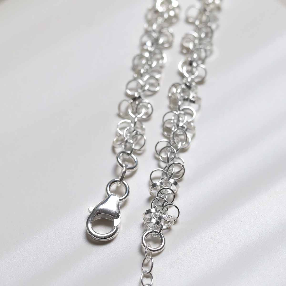Sterling Silver Velvet Circles Bracelet