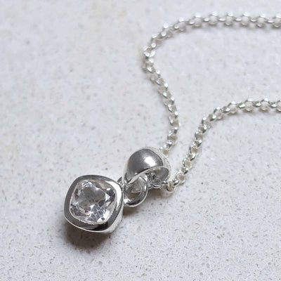 MW04_Sterling Silver Clear Quartz Birthstone Necklace (April)_belcher_1