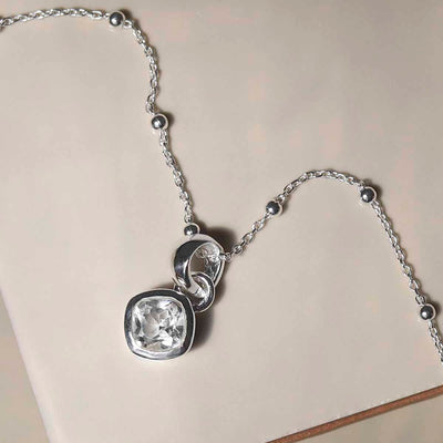 MW04_Sterling Silver Clear Quartz Birthstone Necklace (April)_Satellite_2