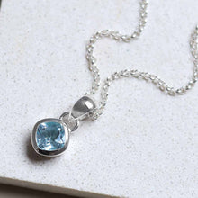 MW09_Sterling Silver Blue Topaz Birthstone Necklace (September)_belcher_1