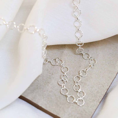 MV1347N_Sterling Silver Shimmer Link Necklace_2