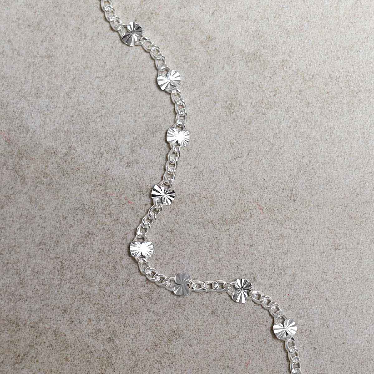 Sterling Silver Shimmer Chain Bracelet