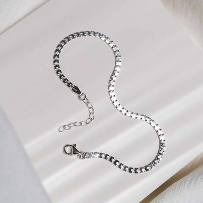 MV1350_Sterling Silver Greek Box Chain Bracelet_1