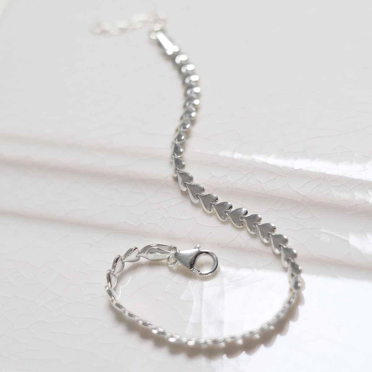 Sterling Silver Love Chain Bracelet