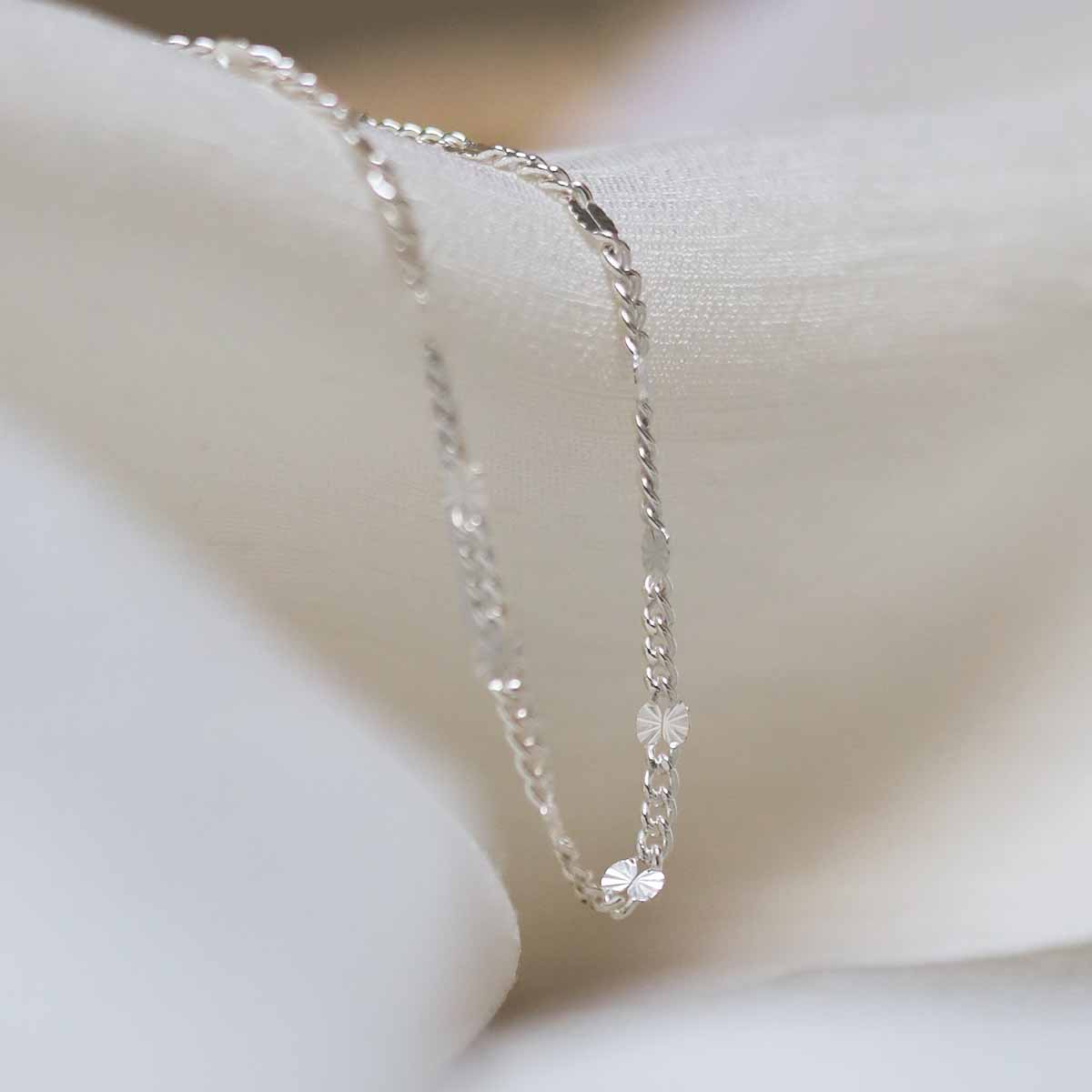 Sterling Silver Shimmer Chain Necklace
