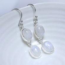 MJ750E_Sterling Silver Double Moonstone Dangly Oval Earrings_1-2