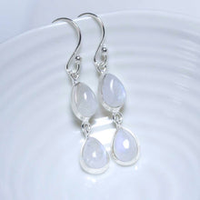 MJ750B_Sterling Silver Double Moonstone Dangly Teardrops_1