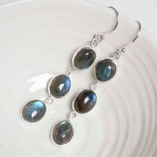 MJ751F_Sterling Silver Triple Labradorite Dangly Oval Earrings_2