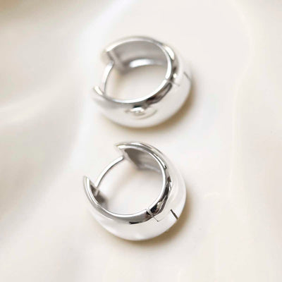 ML936_Sterling Silver Large Statement Huggies_1