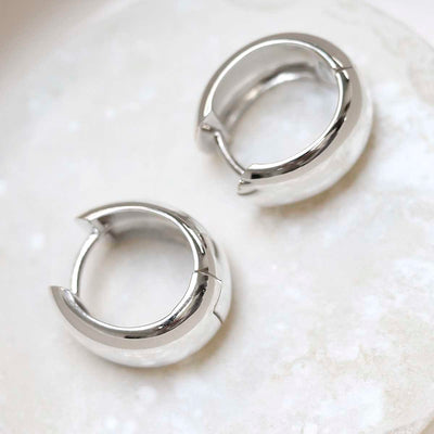 ML936_Sterling Silver Large Statement Huggies_5