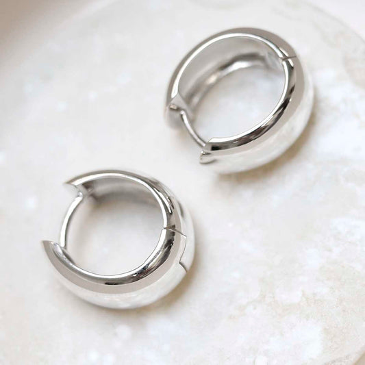 ML936_Sterling Silver Large Statement Huggies_5