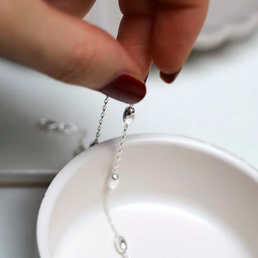 MV1304A_Sterling Silver Dew Drop Anklet_2