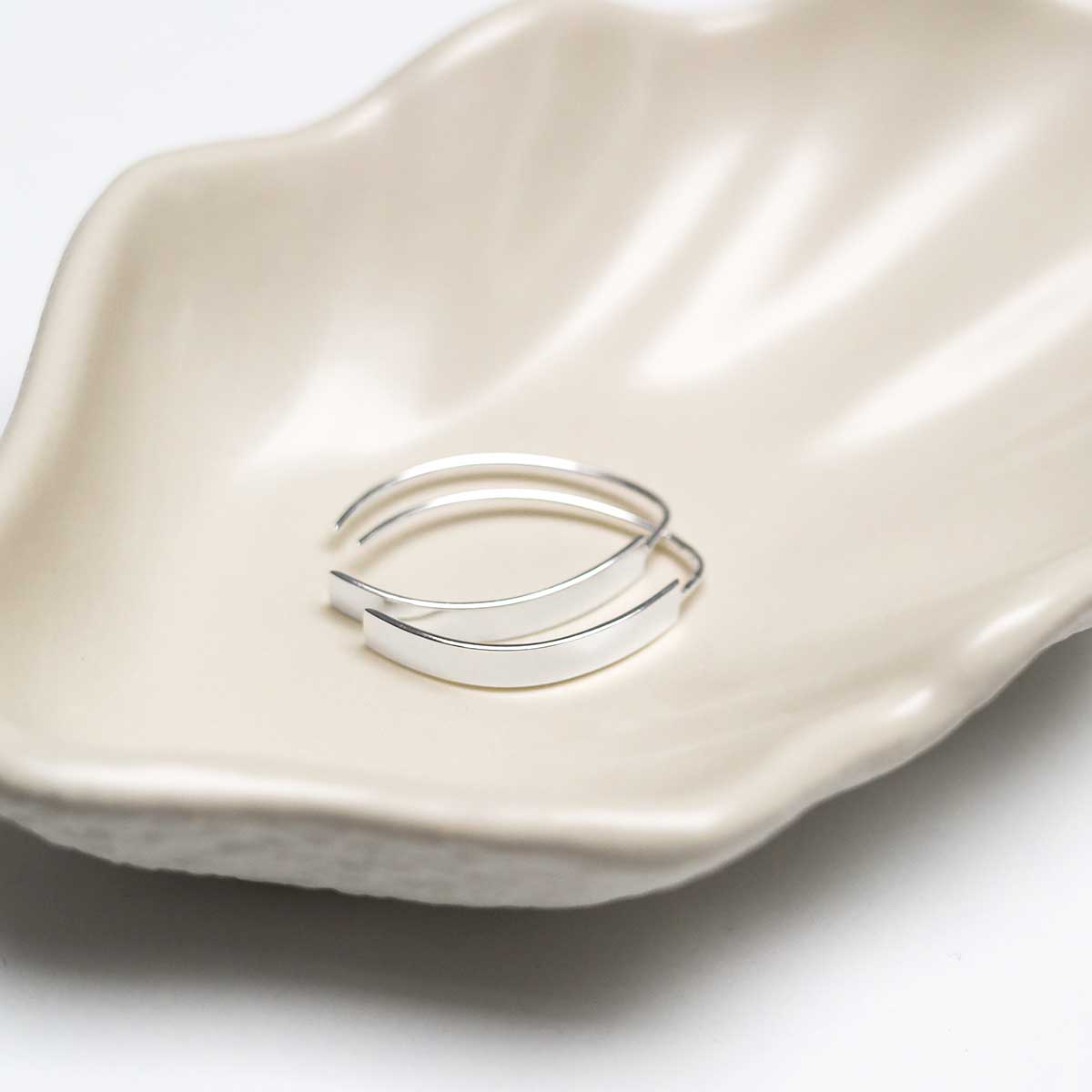 Sterling Silver Urban Shield Drop Earrings