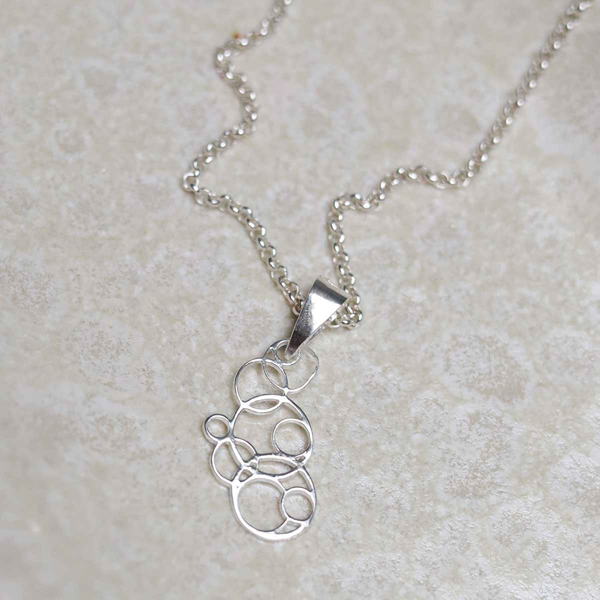 Sterling Silver Bubbles Necklace
