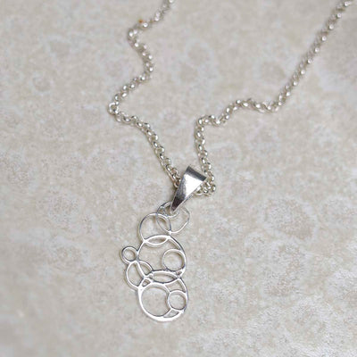 MF453P_Sterling Silver Bubbles Necklace_1