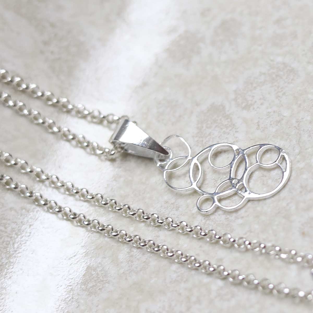 Sterling Silver Bubbles Necklace