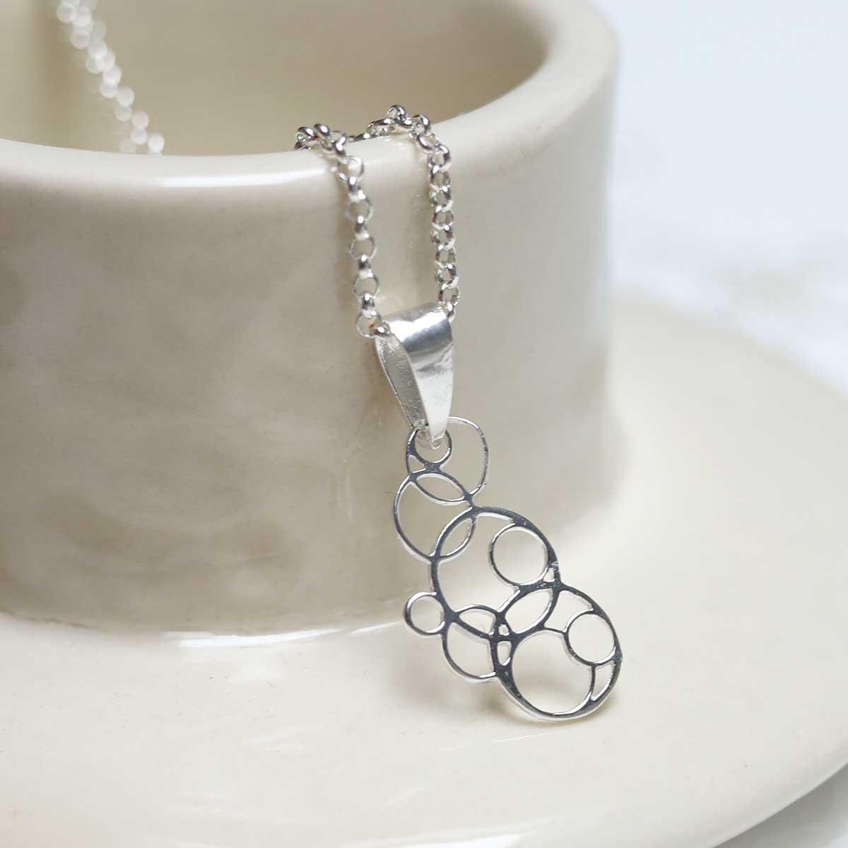 Sterling Silver Bubbles Necklace