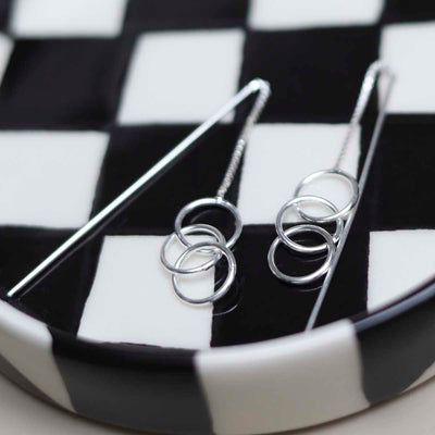 ML888_Sterling Silver Delicate Rings And Bar Threader Earrings_7 new