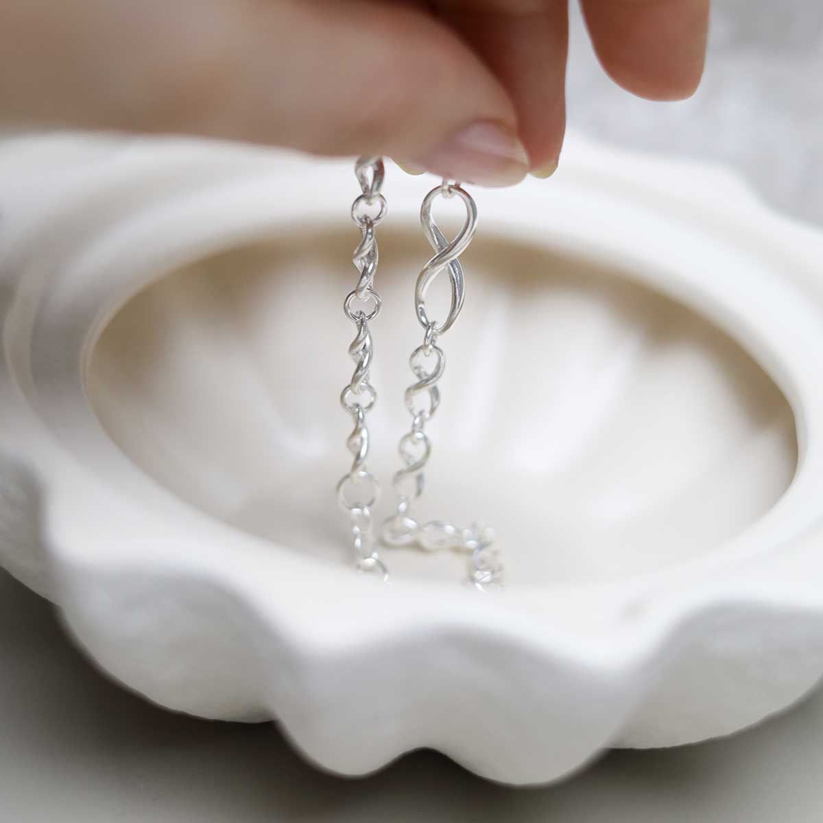 Sterling Silver Infinity Bracelet