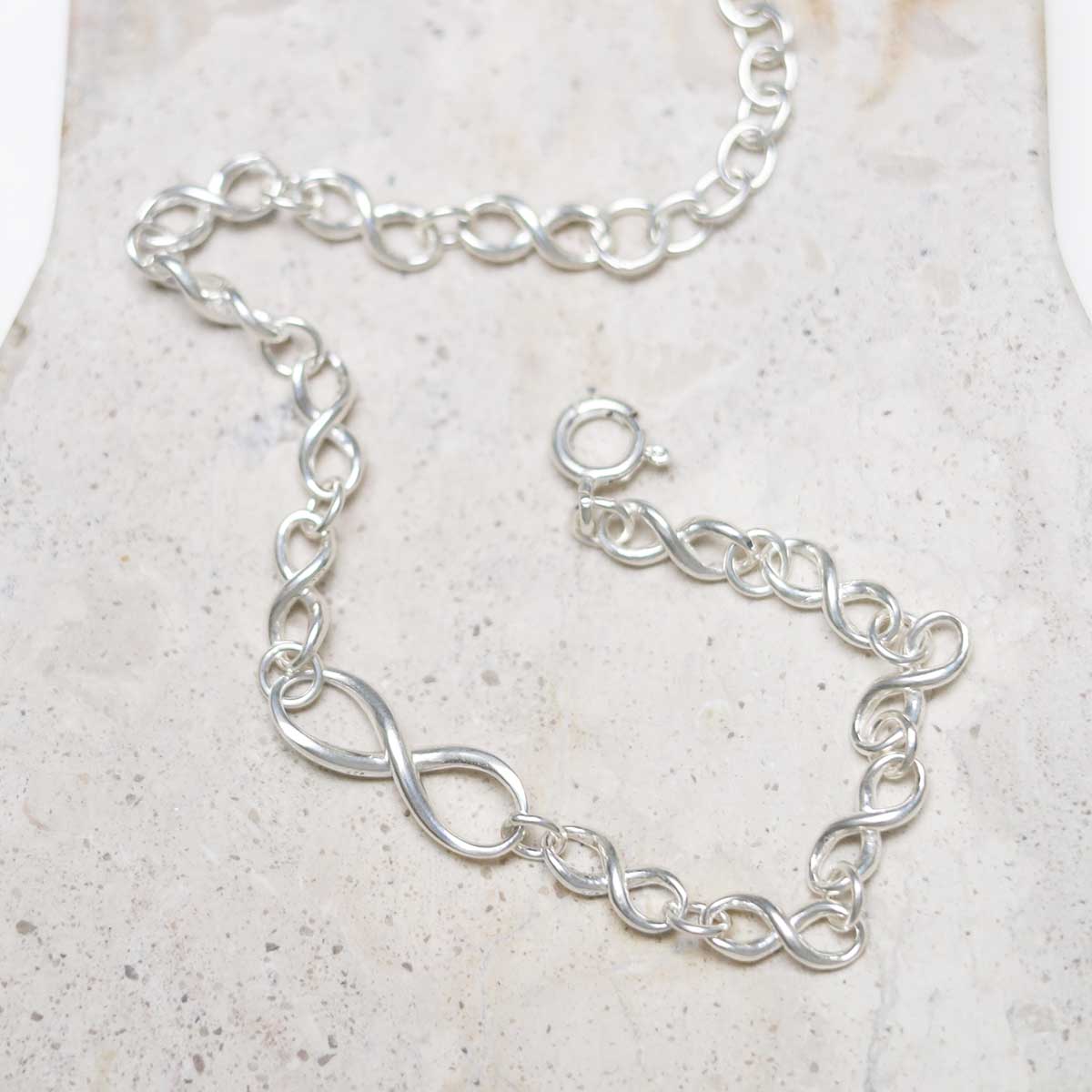 Sterling Silver Infinity Bracelet