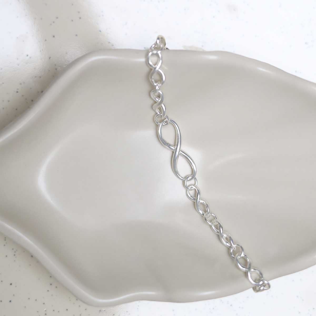 Sterling Silver Infinity Bracelet