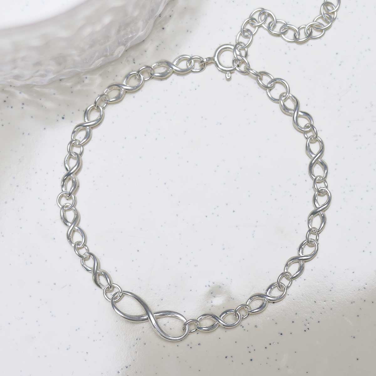 Sterling Silver Infinity Bracelet