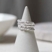 MB065r_Sterling Silver Feather Ring_1