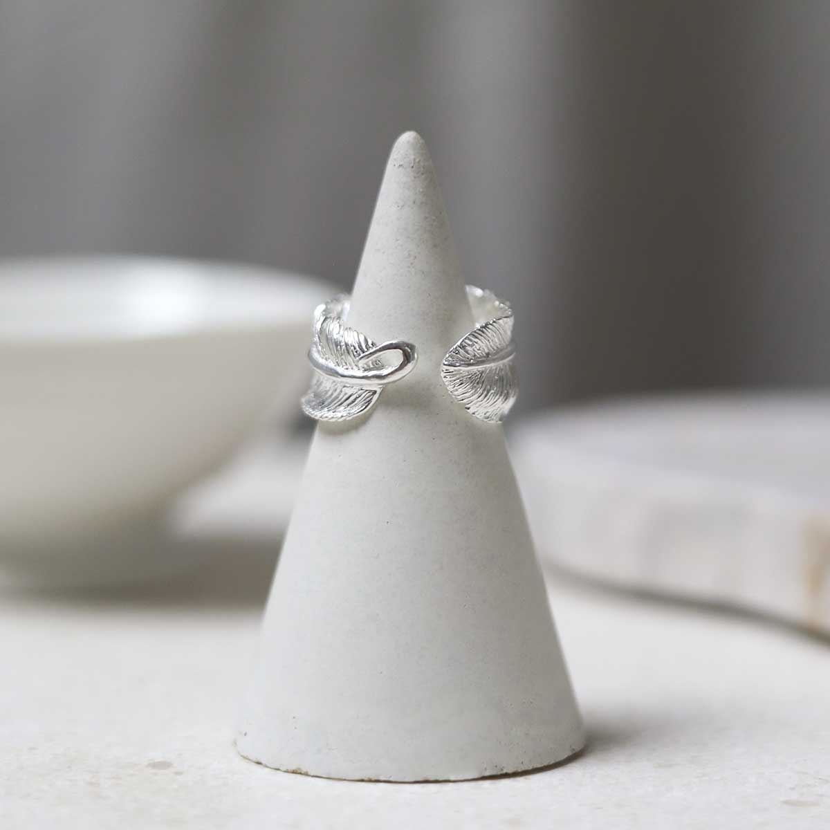 Sterling Silver Feather Ring