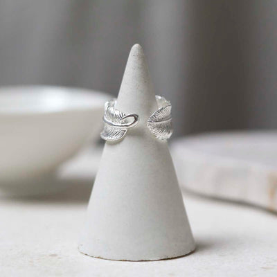 MB065r_Sterling Silver Feather Ring_2