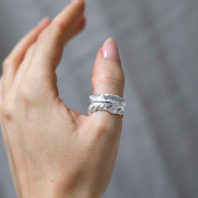 MB065r_Sterling Silver Feather Ring_8