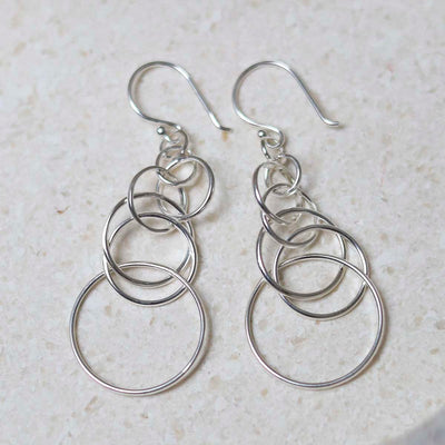 ML877_Sterling Silver Wire Circle Drop Earrings_4