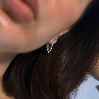 ML968_Sterling Silver Hanging Lanterns Chain Studs_new 4