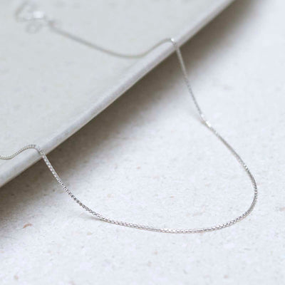 RBC_Sterling Silver Round Box Chain Necklace _3