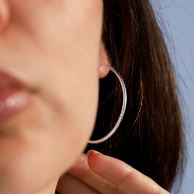 ME450_Sterling Silver 40mm Hoop Earrings_reshoot 5