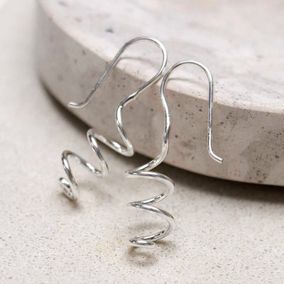 ME515_Sterling Silver Bold Coil Drop Earrings_2.