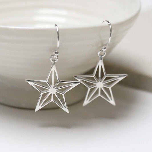 MF480E_Sterling Silver Dangly Geometric Star Earrings_3 copy