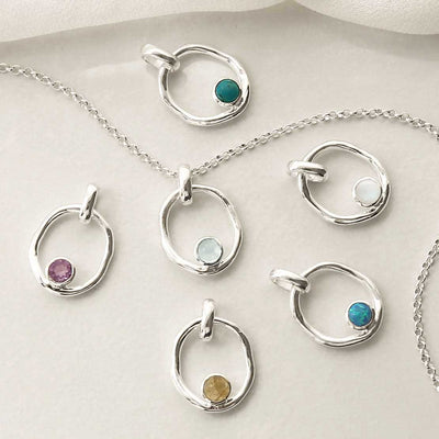 MZB113P_STERLING SILVER RIPPLE NECKLACE GROUPSHOT_1