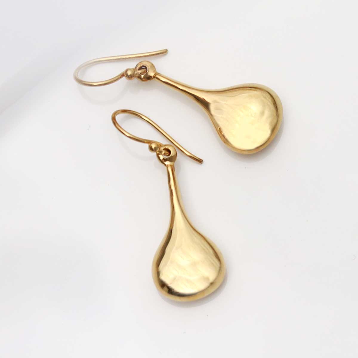 18k Gold Plated Pear Drop Earrings