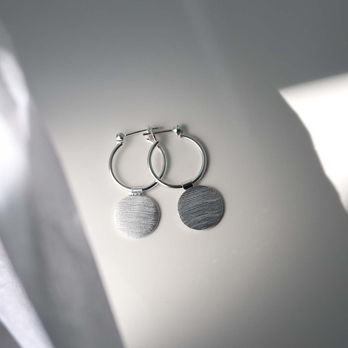 Sterling Silver Omega Drop Earrings