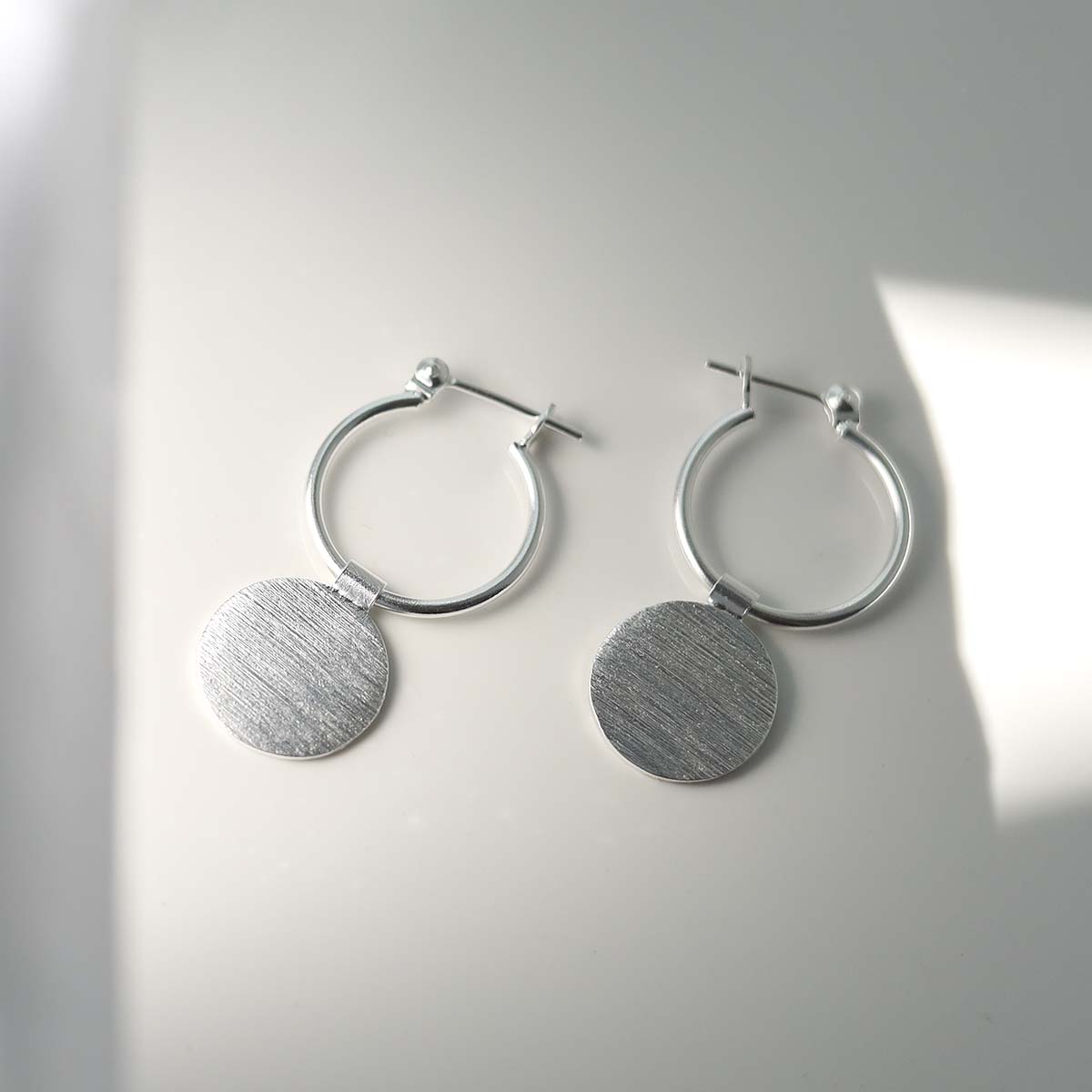 Sterling Silver Omega Drop Earrings