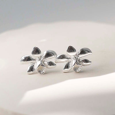MD261_Sterling Silver Daffodil Stud Earrings_5