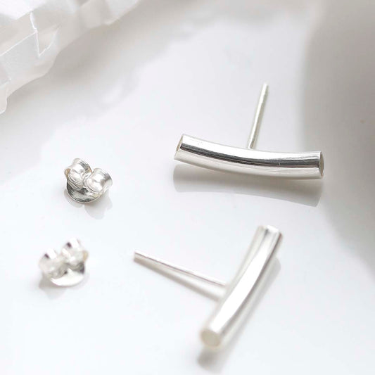 MD259_Sterling Silver Bar Stud Earrings_2 new