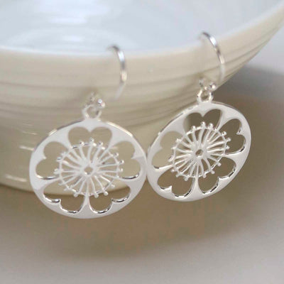 MF460E_Sterling Sterling Dangly Primrose Earrings_8