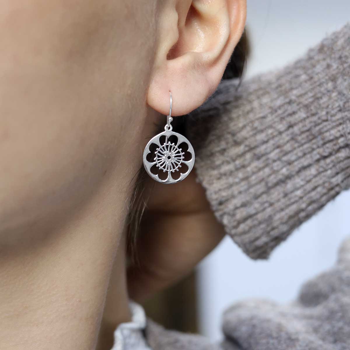 Sterling Sterling Dangly Primrose Earrings
